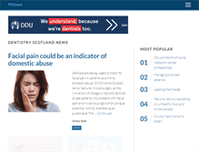 Tablet Screenshot of dentistryscotland.co.uk